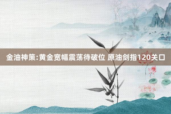 金油神策:黄金宽幅震荡待破位 原油剑指120关口