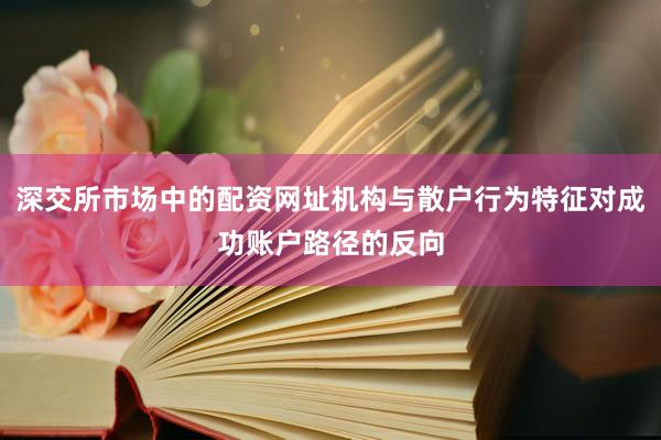 深交所市场中的配资网址机构与散户行为特征对成功账户路径的反向
