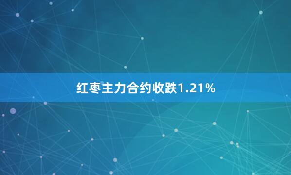 红枣主力合约收跌1.21%