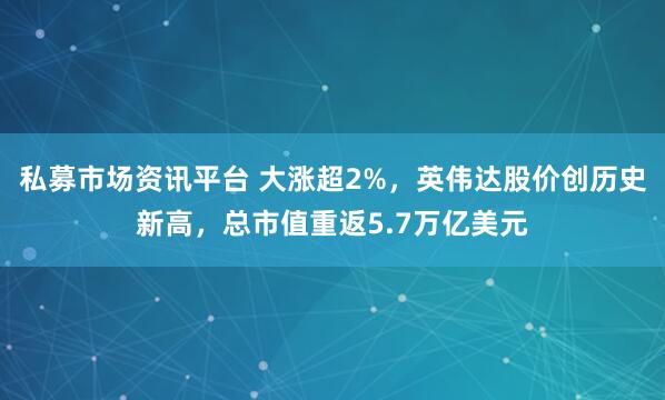 私募市场资讯平台 大涨超2%，英伟达股价创历史新高，总市值重返5.7万亿美元