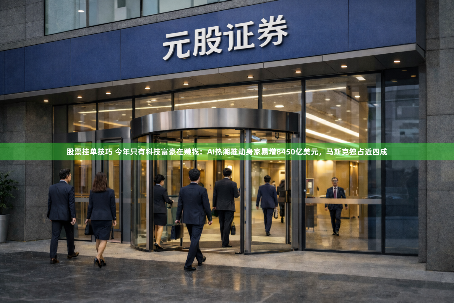 股票挂单技巧 今年只有科技富豪在赚钱：AI热潮推动身家暴增8450亿美元，马斯克独占近四成