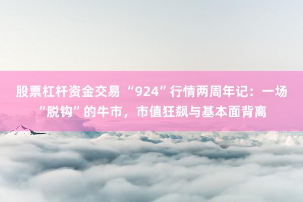 股票杠杆资金交易 “924”行情两周年记：一场“脱钩”的牛市，市值狂飙与基本面背离